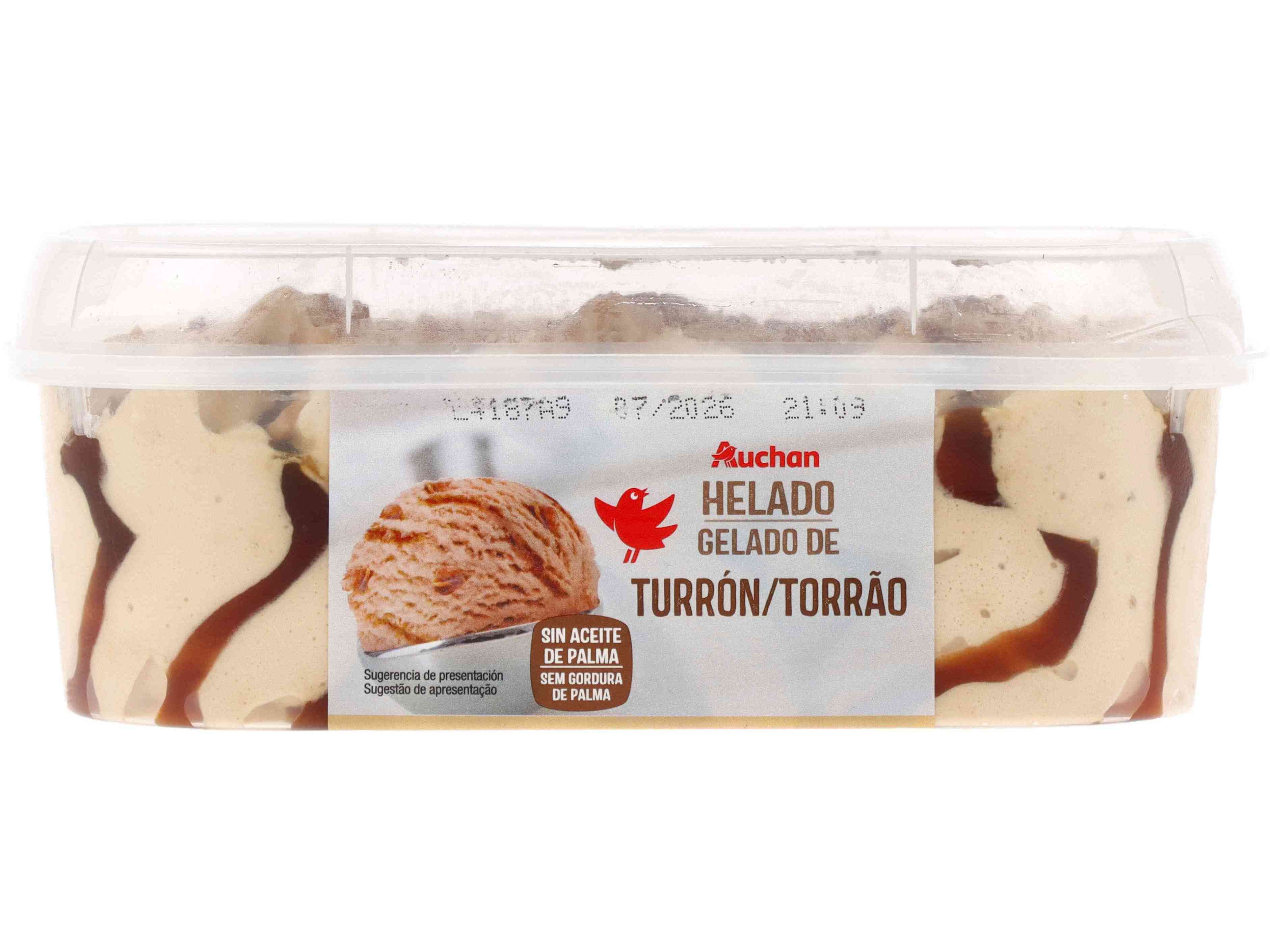 GELADO AUCHAN DE TORR&Atilde;O 900ML image number 1