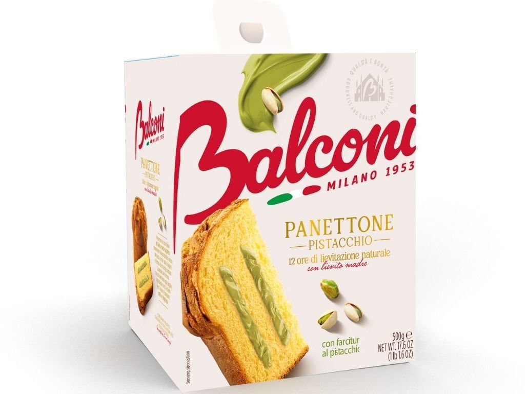 PANETTONE BALCONI CREME PISTACHIO 500G image number 0