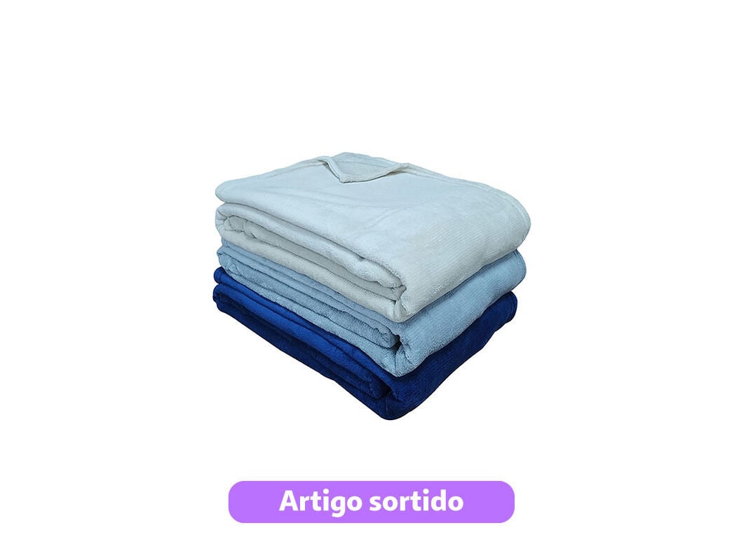 COBERTOR CORAL ACTUEL 180GSM 240X220CM CORES SORTIDAS