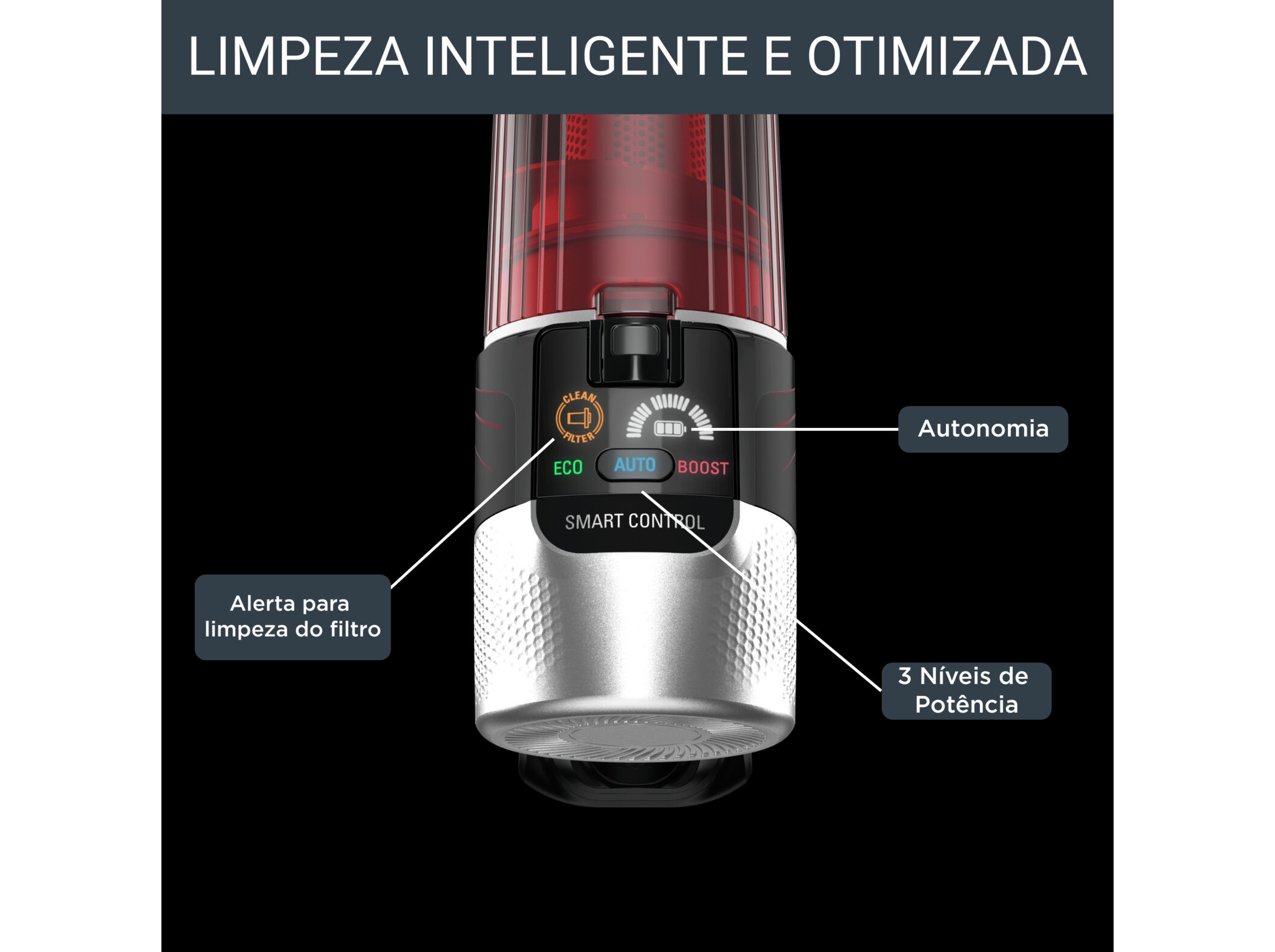 ASPIRADOR VERTICAL SEM FIOS ROWENTA RH2079WO X-FORCE FLEX 9.60 ANIMAL CARE image number 5