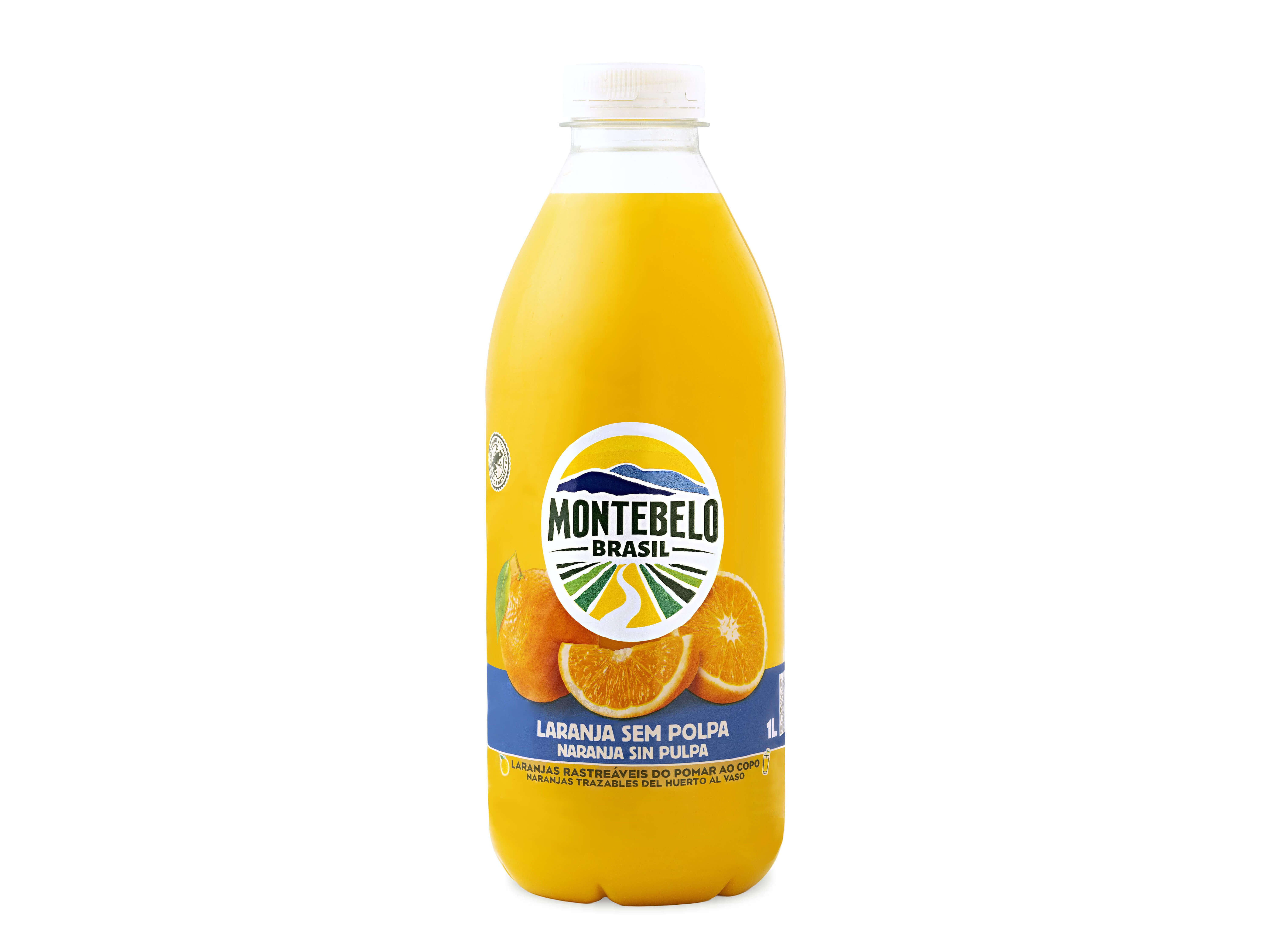 SUMO MONTEBELO BRASIL 100% LARANJAS POLPA 1L (SDR)