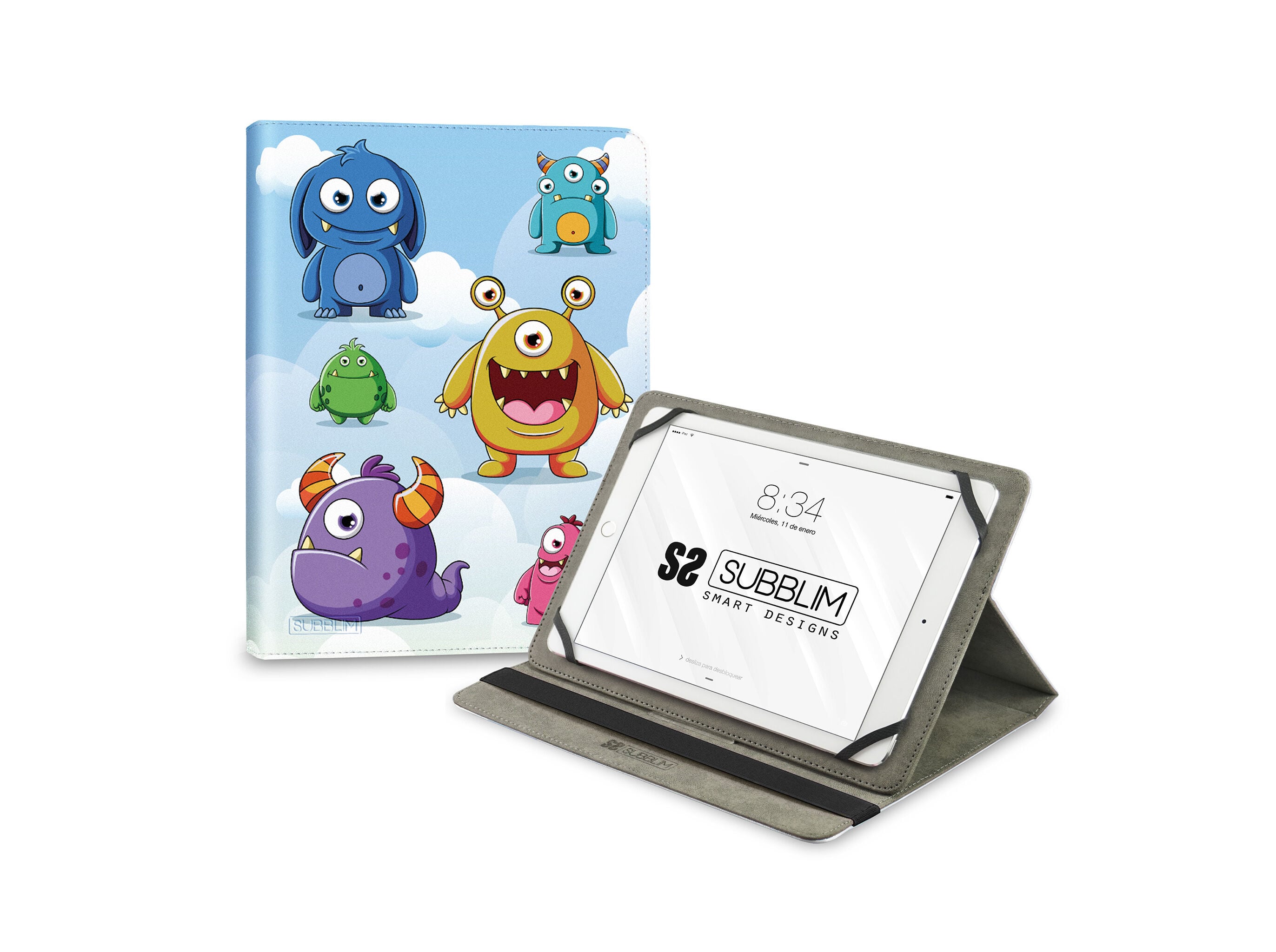 CAPA UNIVERSAL TABLET SUBBLIM AT&Eacute; 11" MONSTERS image number 0