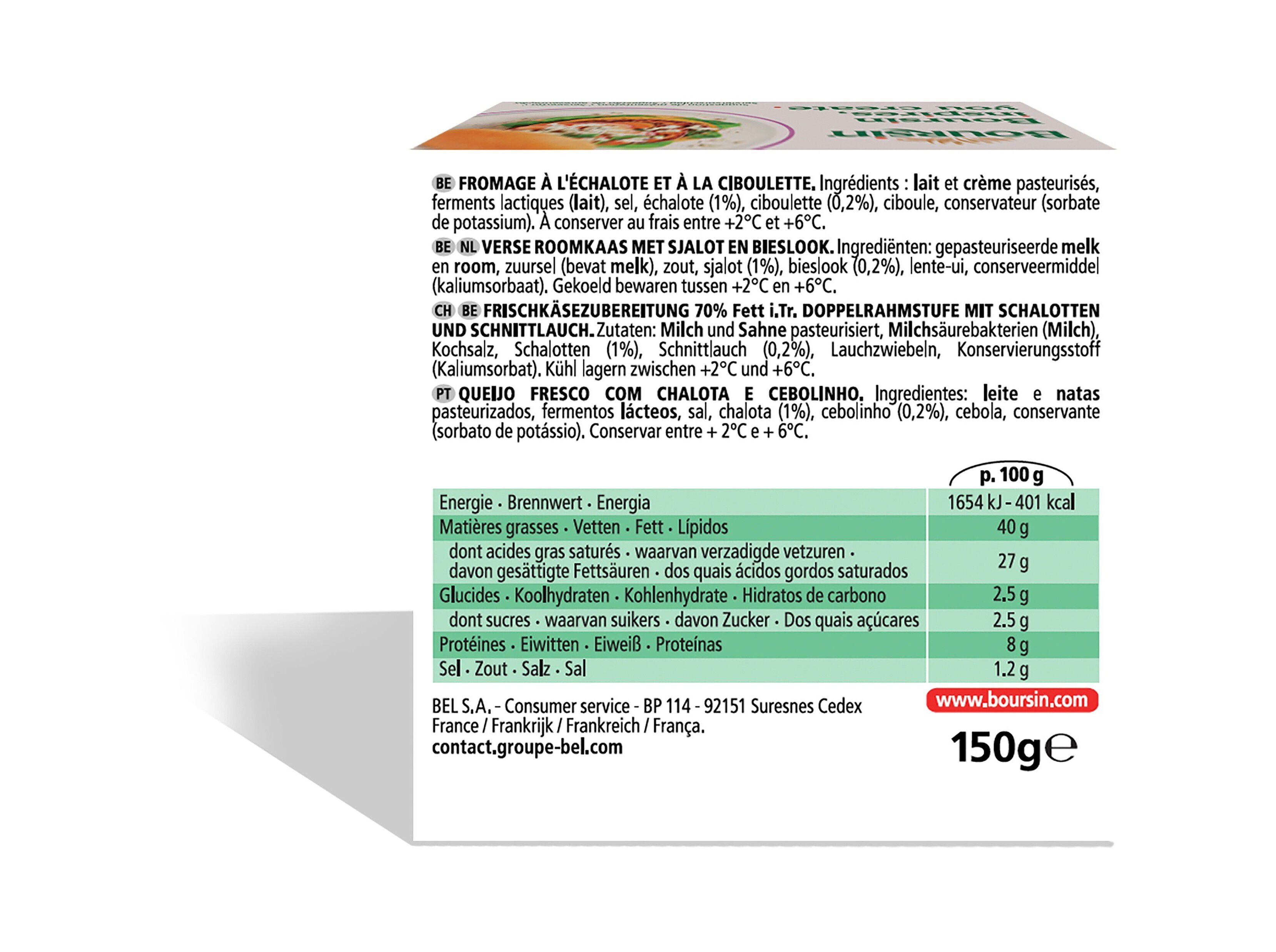 QUEIJO BOURSIN CHALOTAS E CEBOLINHO 150G image number 2