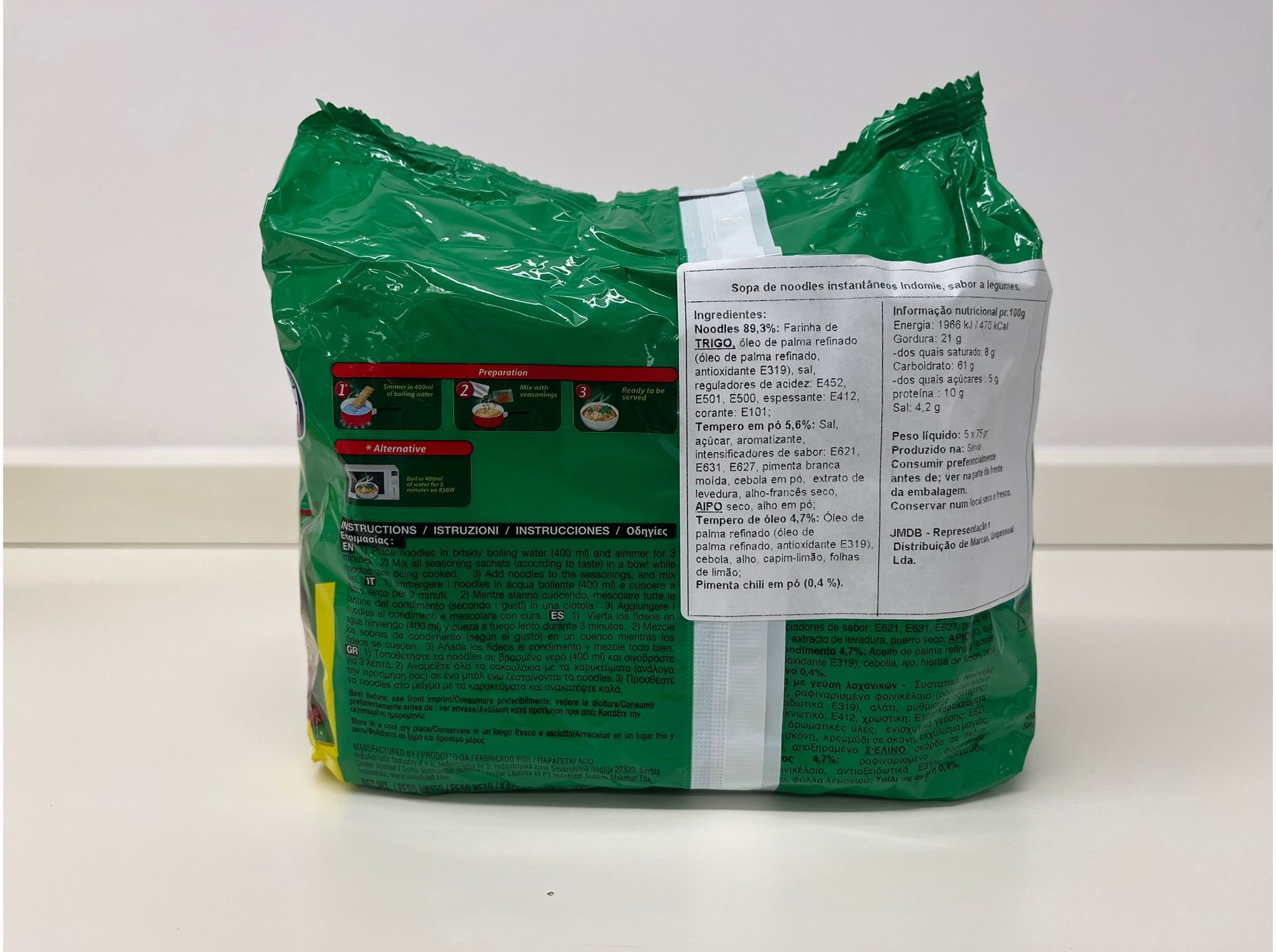 NOODLES INDOMIE VEGETAIS 375G PACK 5 image number 1