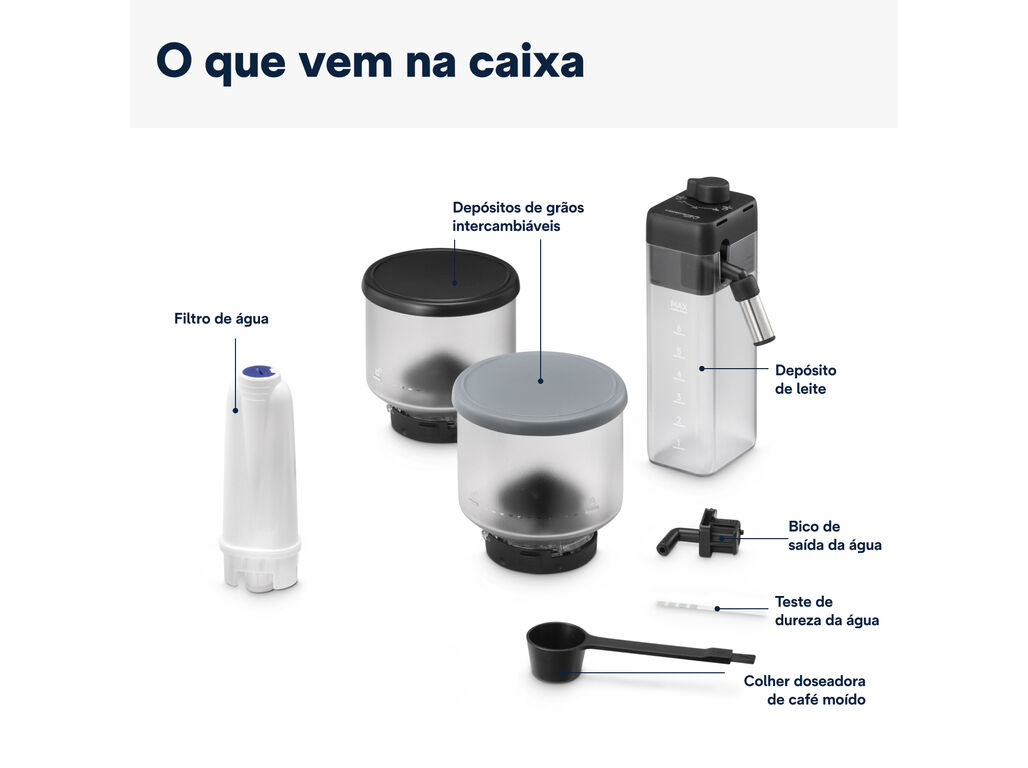 M&Aacute;QUINA DE CAF&Eacute; AUTOM&Aacute;TICA DELONGHI RIVELIA LATTE CREMA EXAM440.55.G image number 7