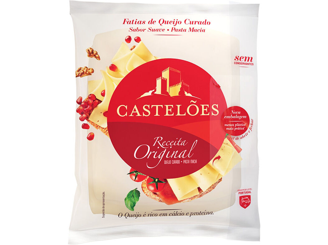 QUEIJO CASTEL&Otilde;ES ORIGINAL FATIAS 200 G