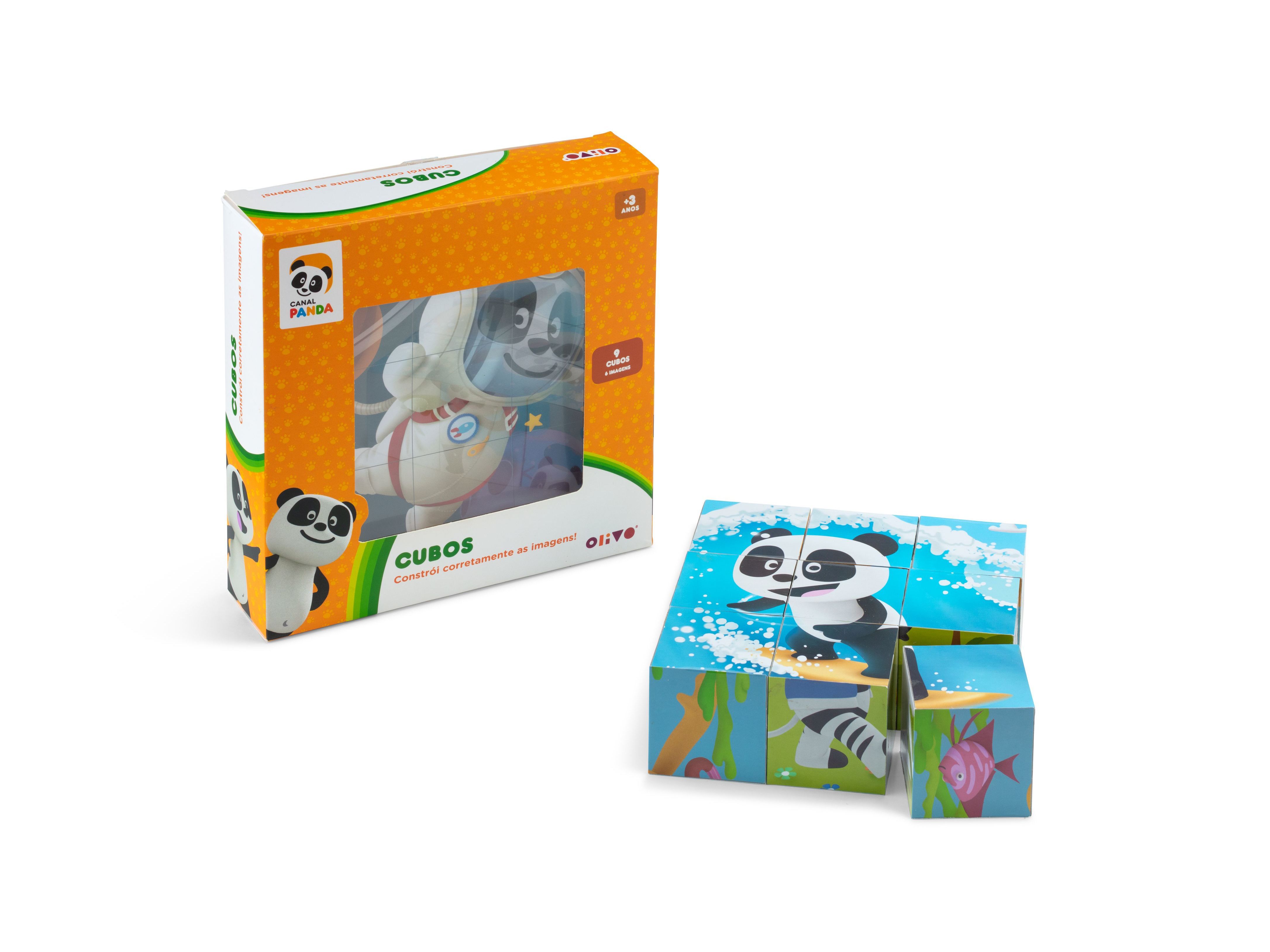 PUZZLE PANDA CUBOS FABULOUS RAINBOWN