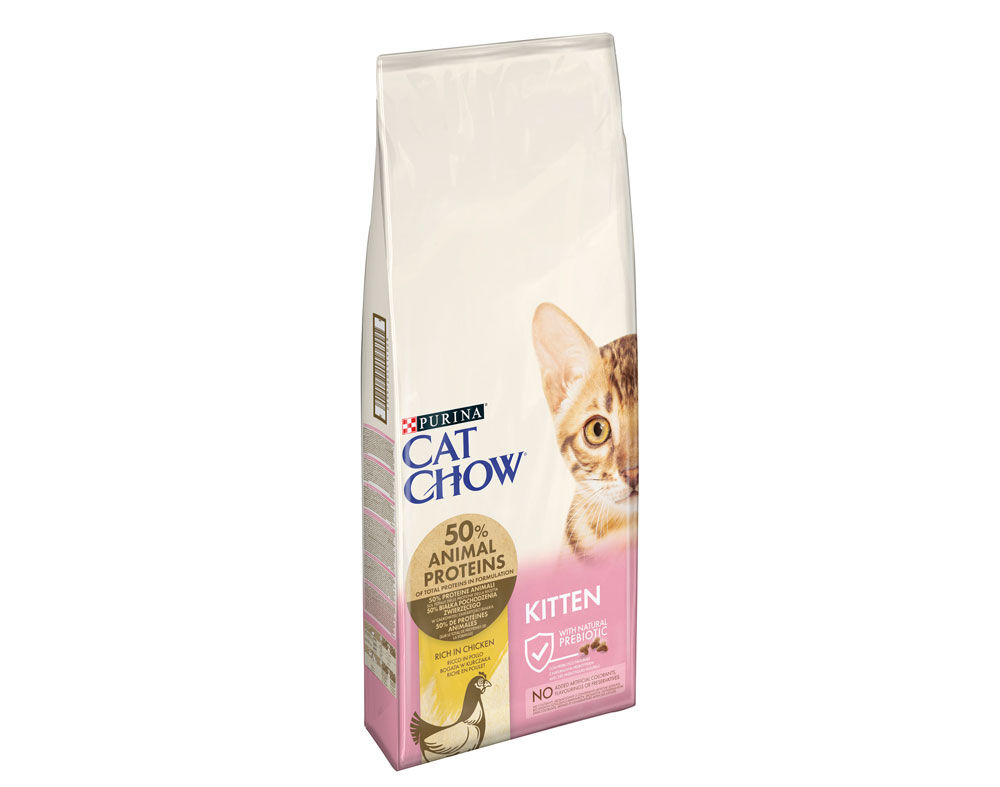 RA&Ccedil;&Atilde;O GATINHOS CAT CHOW FRANGO 15KG*
