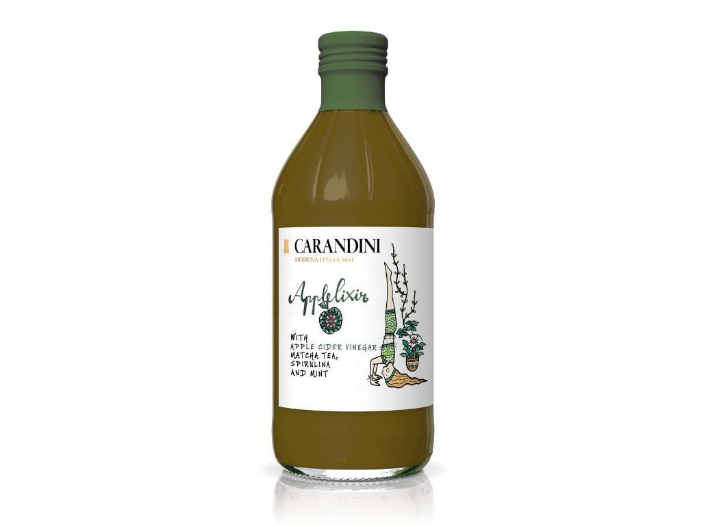 VINAGRE DE SIDRA CARANDINI MATCHA E SPIRULINA 500ML image number 0