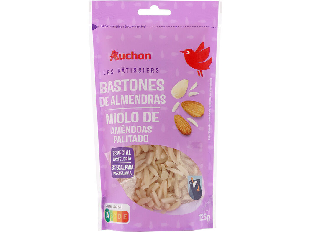 MIOLO DE AM&Ecirc;NDOA SEM PELE AUCHAN PALITADO 125G image number 0