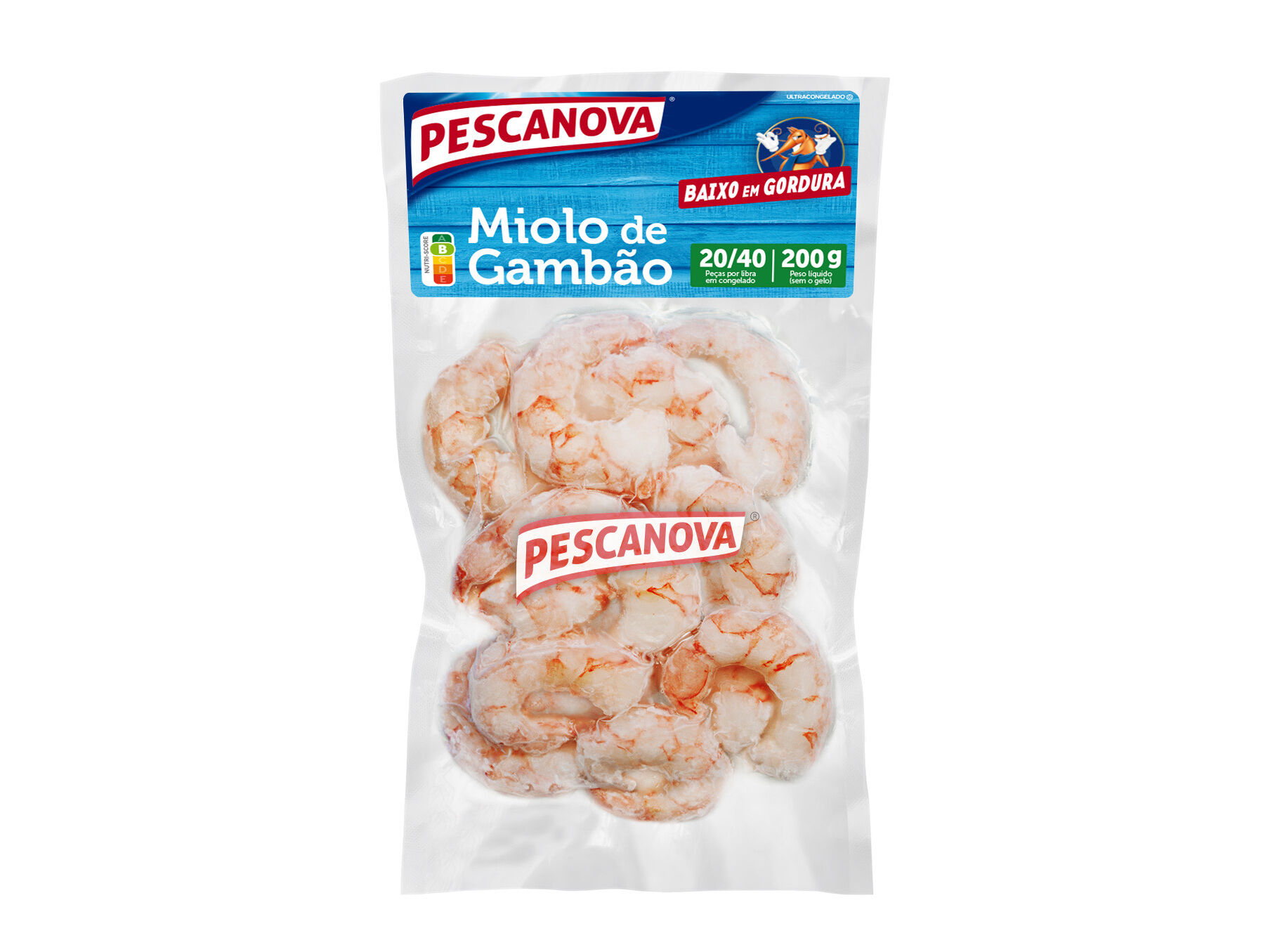 MIOLO GAMB&Atilde;O PESCANOVA 20-40 200G
