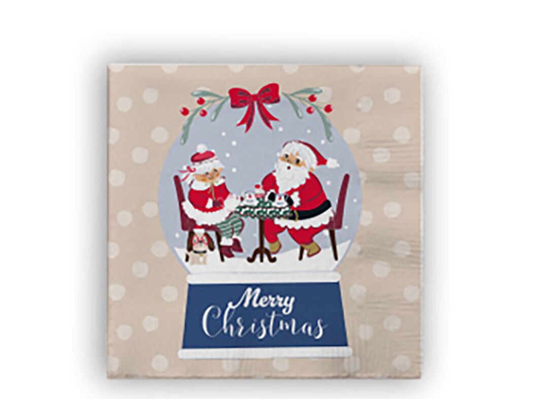 GUARDANAPOS SNOW GLOBE ACTUEL 20 UNIDADES 33X33CM