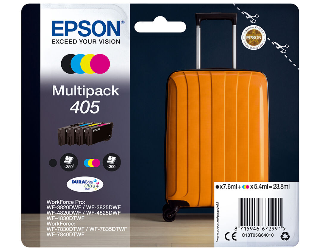 TINTEIRO ORIGINAL EPSON DURABRITE MULTIPACK 405 image number 1