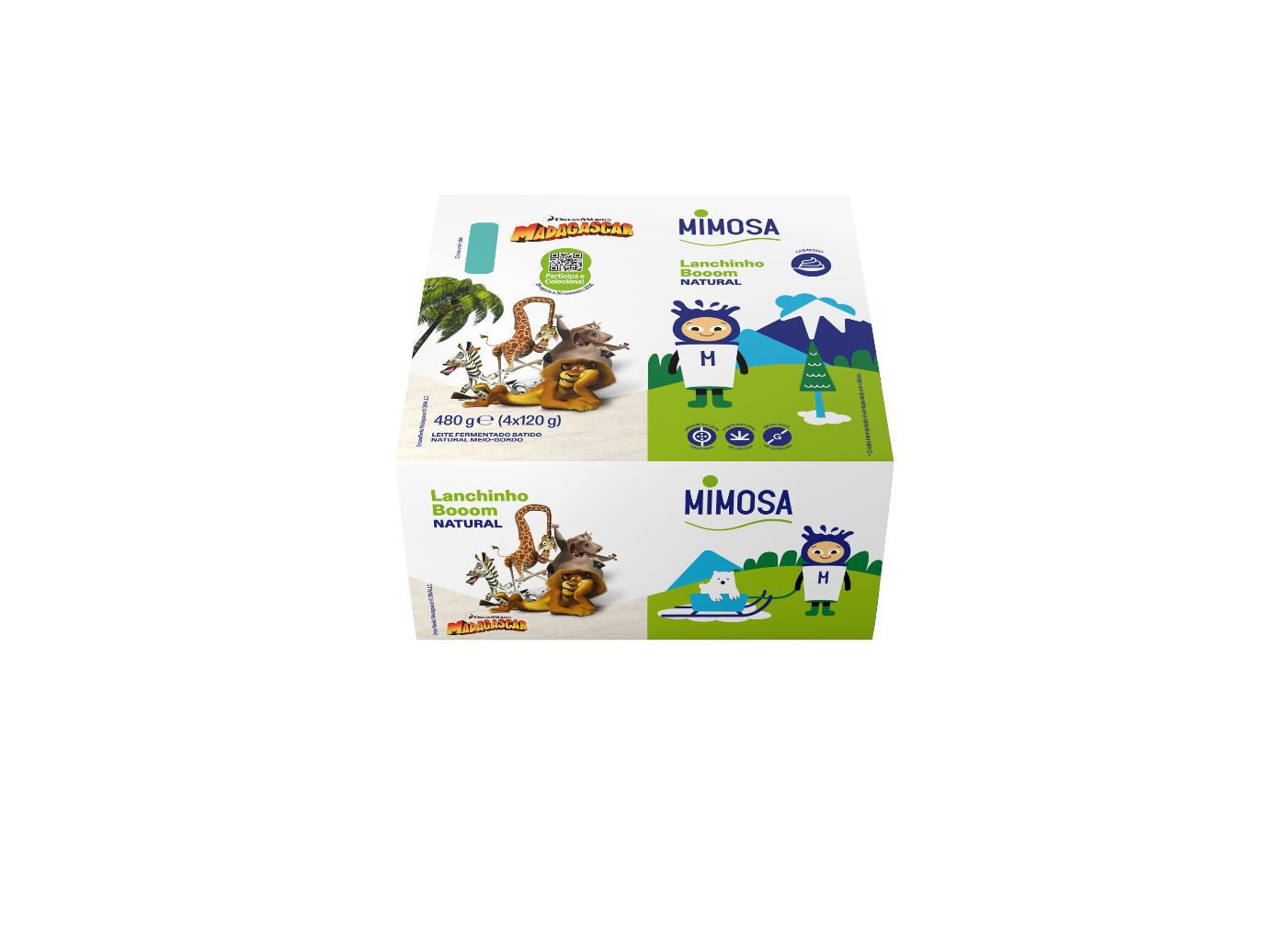 LEITE FERMENTADO MIMOSA NATURAL 4X120G image number 1