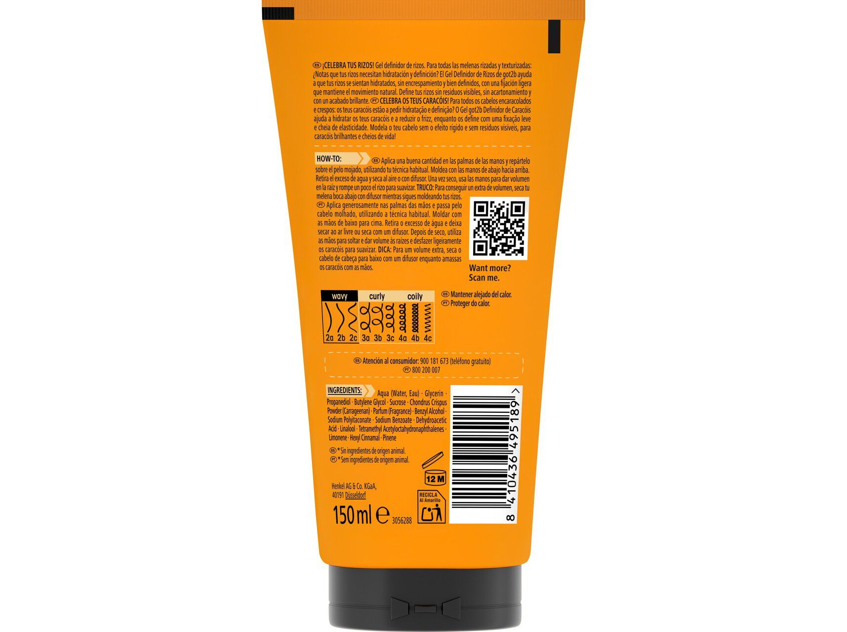 GEL GOT2B CURL DEFINING 150 ML image number 1