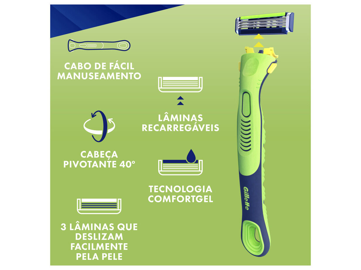 L&Acirc;MINAS DESCART&Aacute;VEIS GILLETTE SENSOR3 PLUS SENSITIVE 3+2UN image number 6