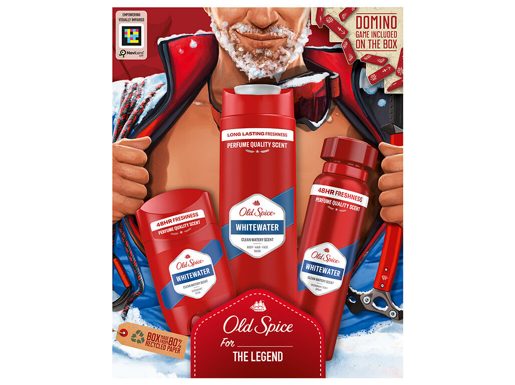 CONJUNTO OLD SPICE WHITEWATER STICK+SPRAY+GEL image number 0