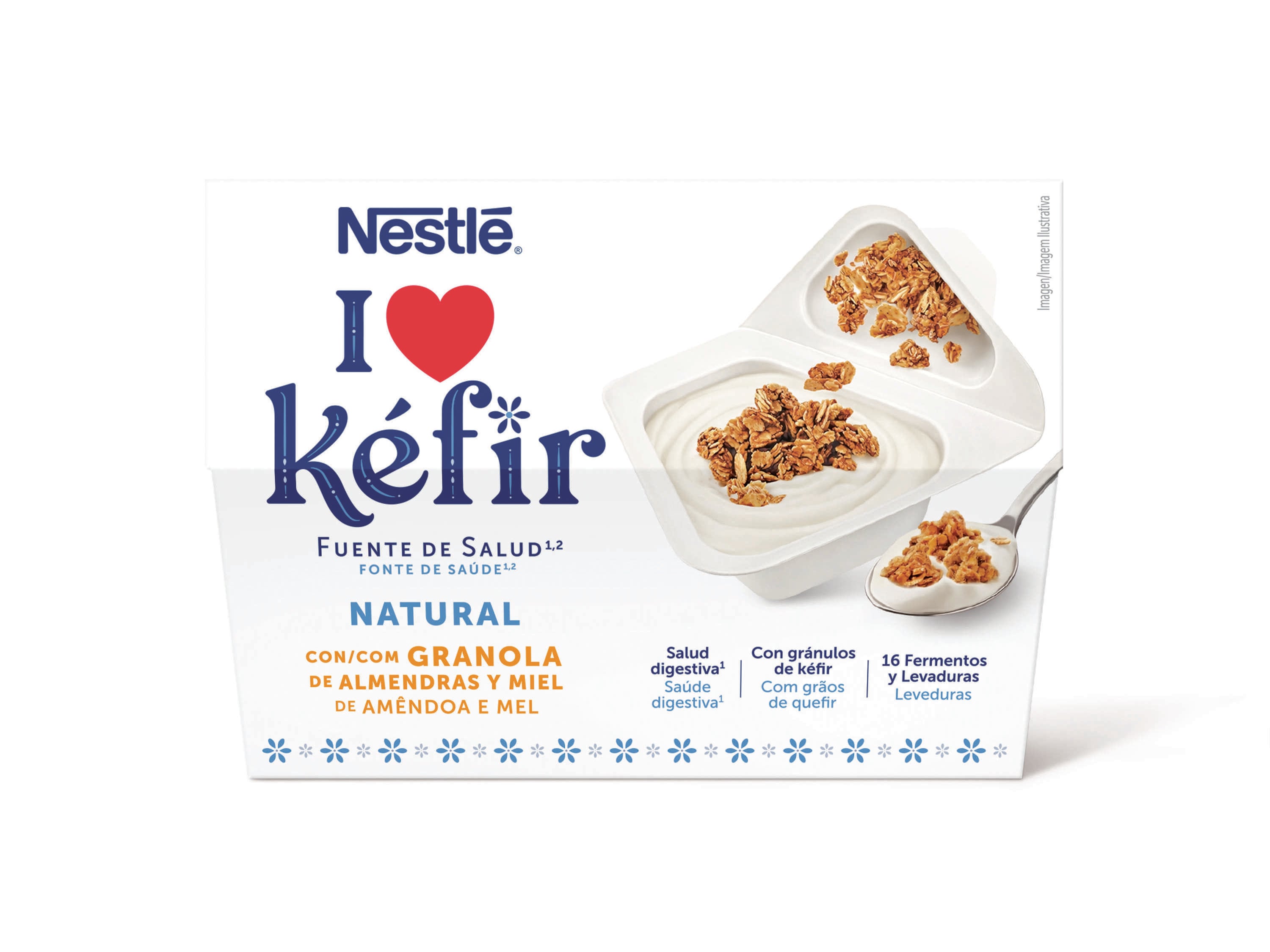 KEFIR NESTL&Eacute; NATURAL COM GRANOLA 2X125G image number 0
