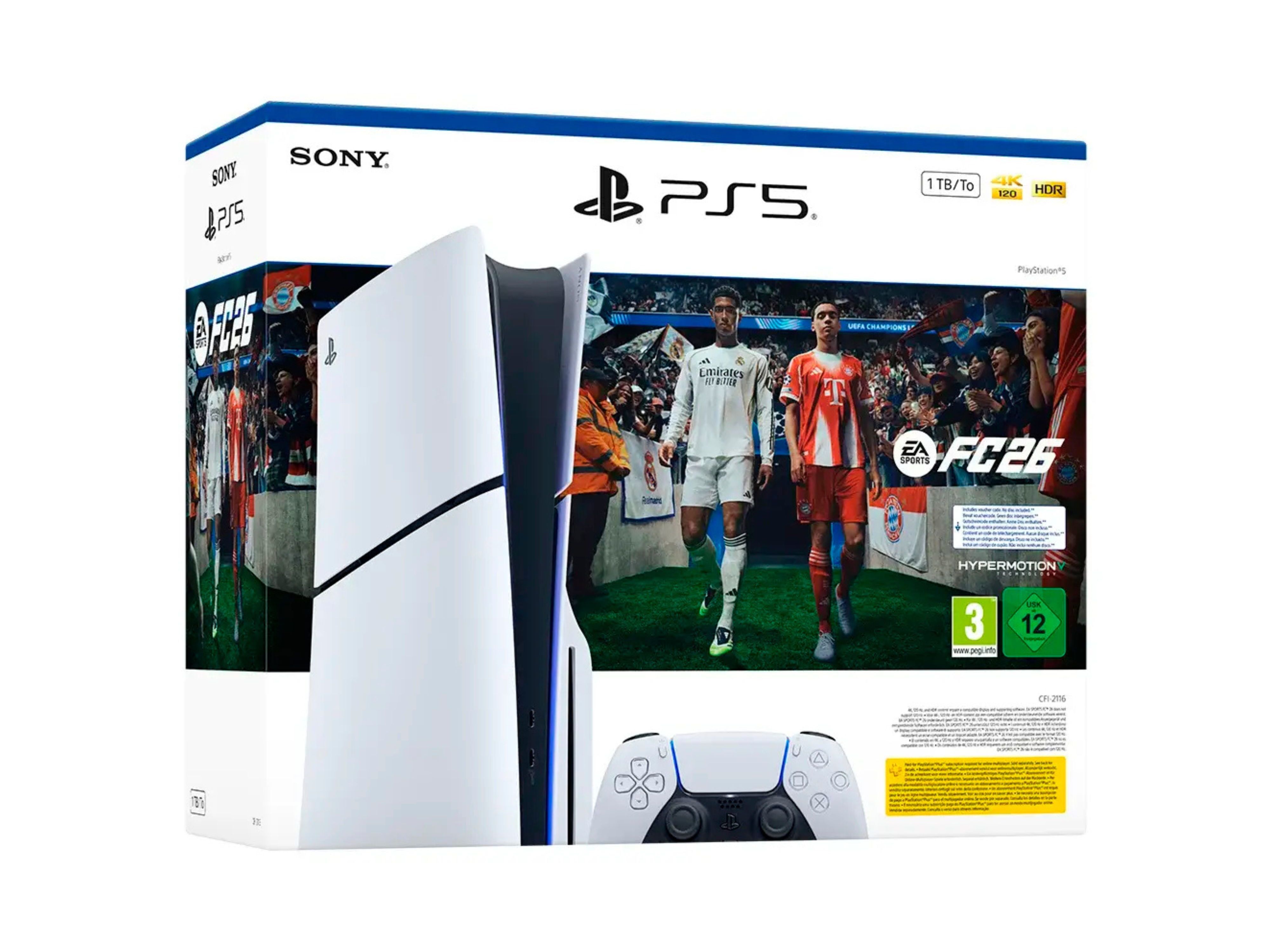 CONSOLA SONY PS5 SLIM (EDI&Ccedil;&Atilde;O STANDARD) + JOGO DIGITAL EA SPORTS FC 26