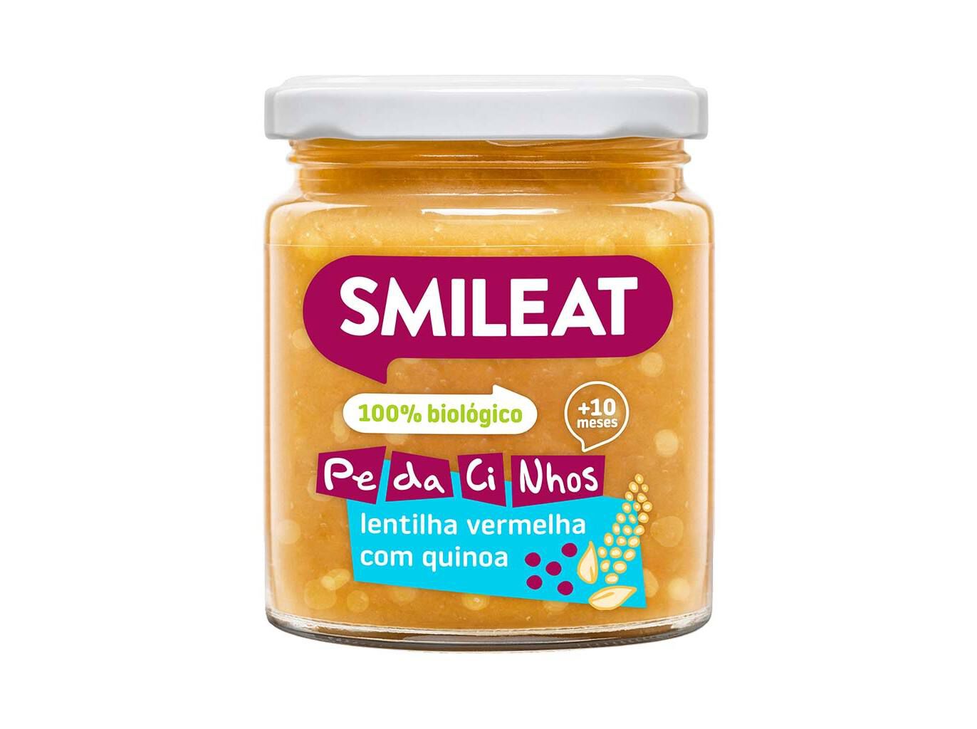 REFEI&Ccedil;&Otilde;ES SMILEAT PEDACINHOS BIO LENTILHA VERMELHA E QUINOA 230G