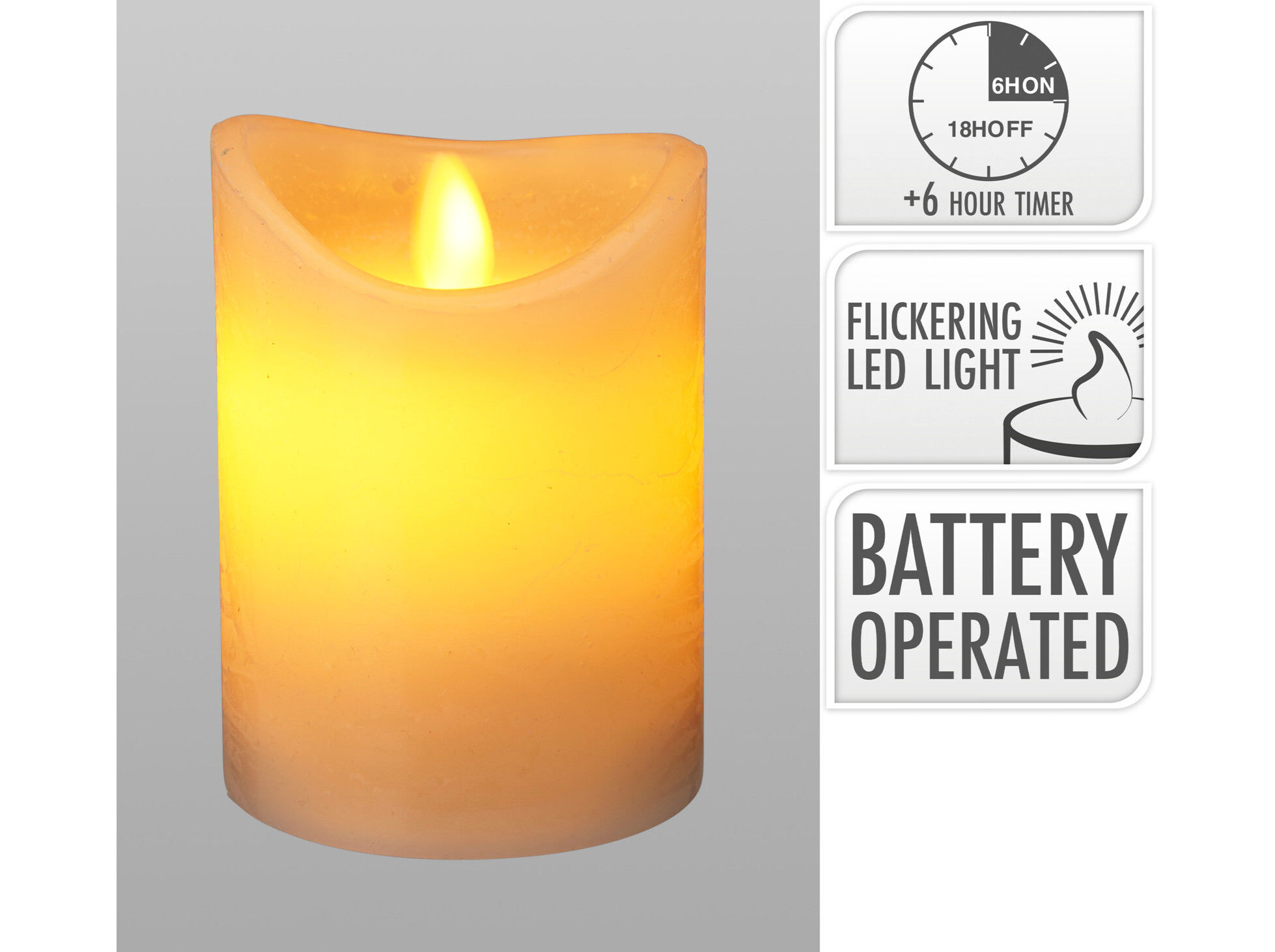 VELA LED MARFIM 7.5X10CM image number 1