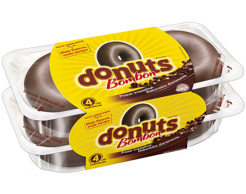 DONUTS CHOCOLATE 4UN 200G image number 0