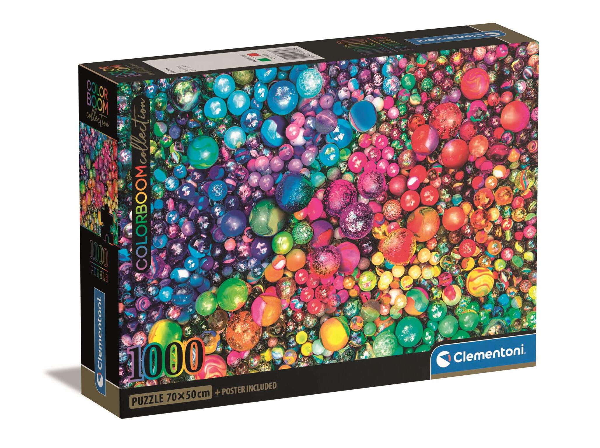 PUZZLE CLEMENTONI MARVELLOUS MARBLES 1000 PE&Ccedil;AS image number 0