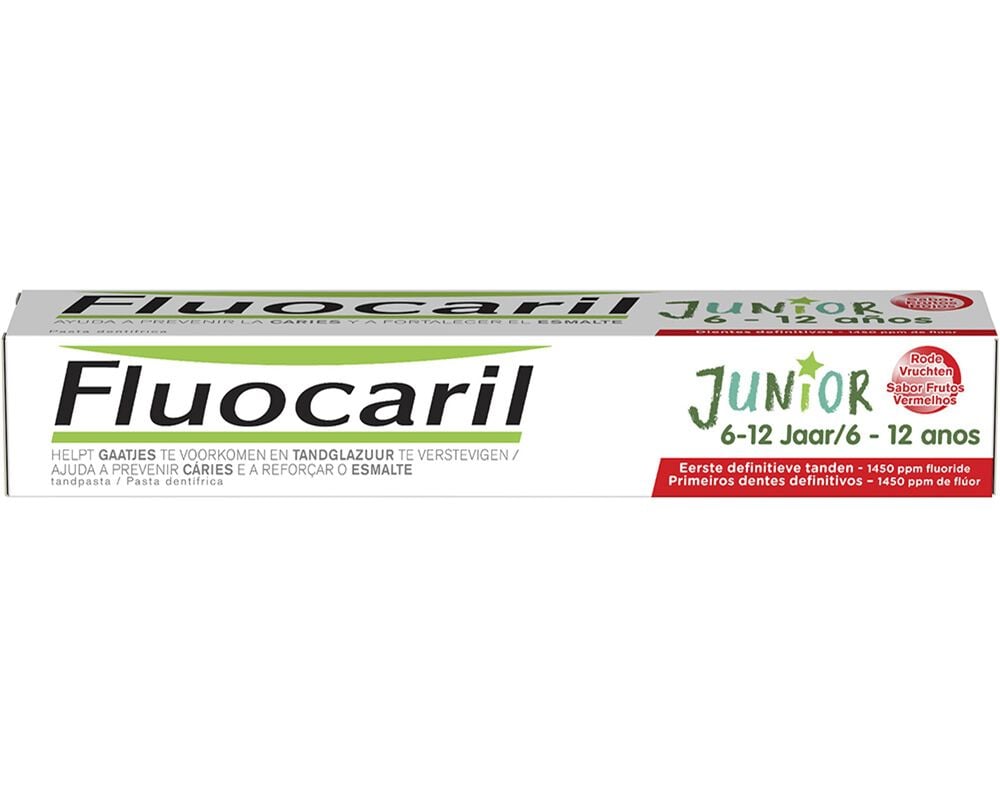 PASTA DENTIFRICA FLUOCARIL J&Uacute;NIOR FRUTOS VERMELHOS 7-12 75ML image number 0