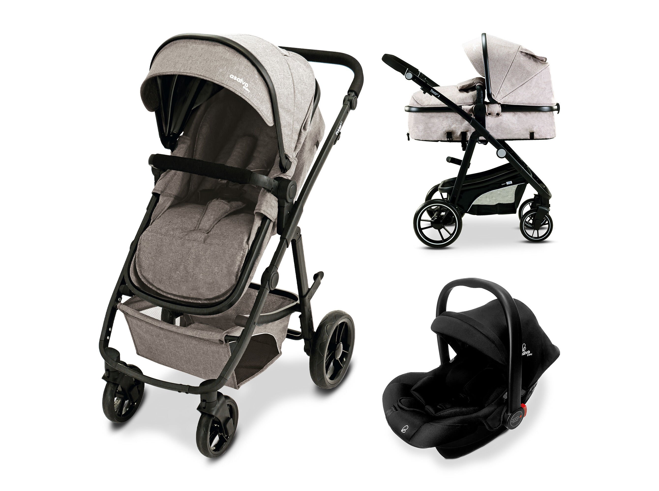 CONJUNTO RUA DUO ASALVO CONVERTIVEL BEGE/PRETO image number 4