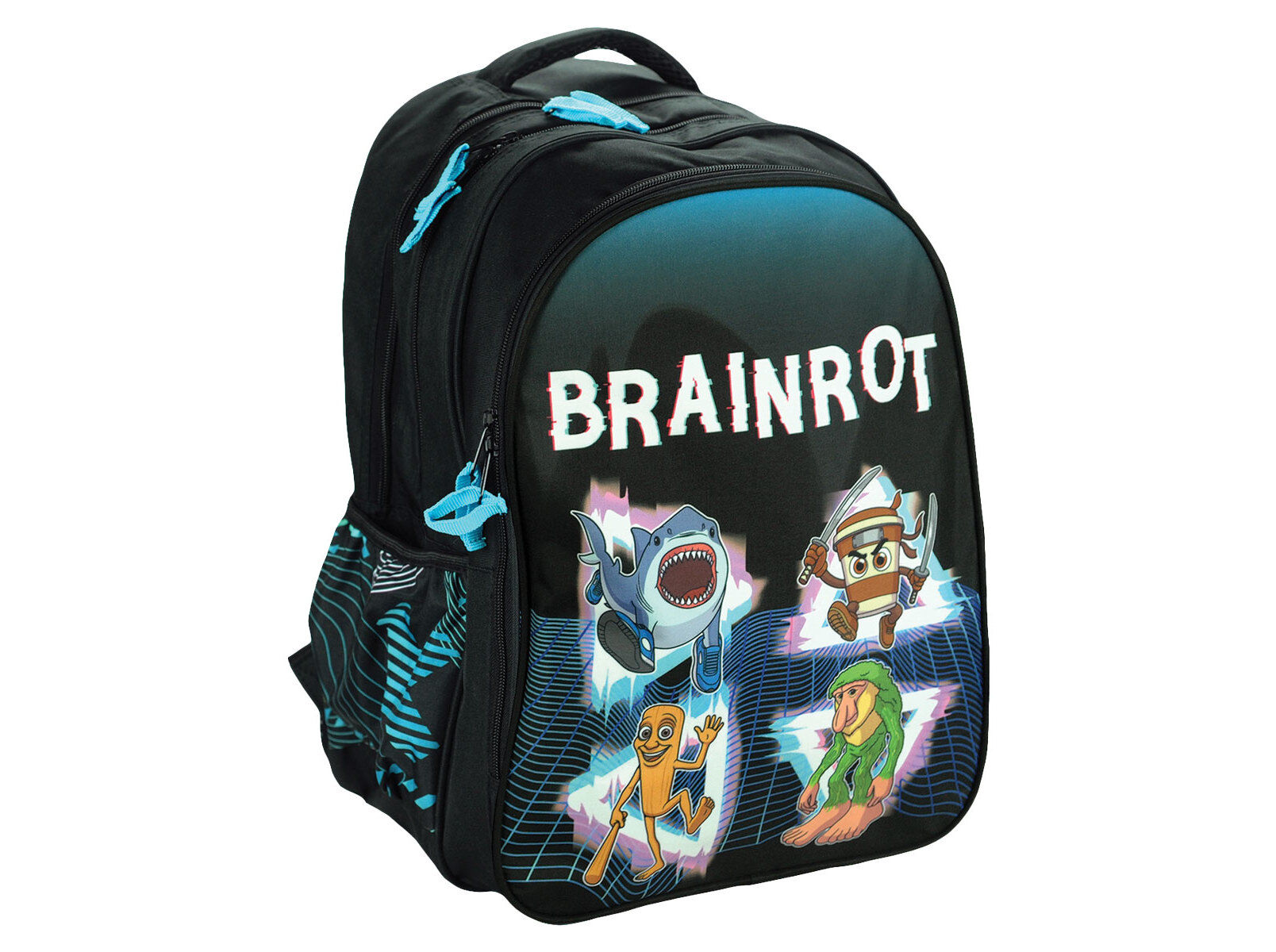 MOCHILA GRANDE ITALIAN BRAINROT 3 FECHOS 35X44X18CM