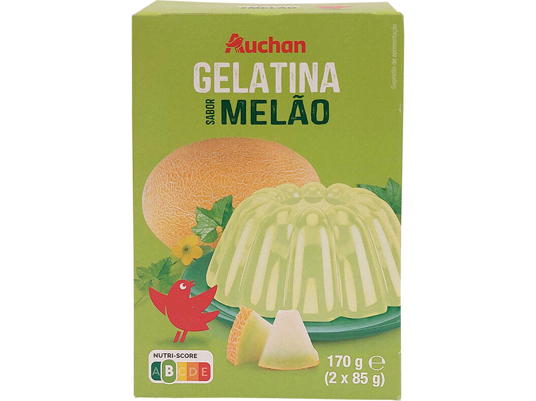 GELATINA AUCHAN MEL&Atilde;O 170G