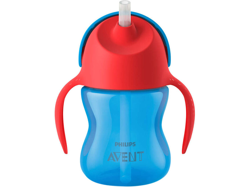 COPO AVENT COM PALHA E ASAS AZUL 9MESES+ 200ML