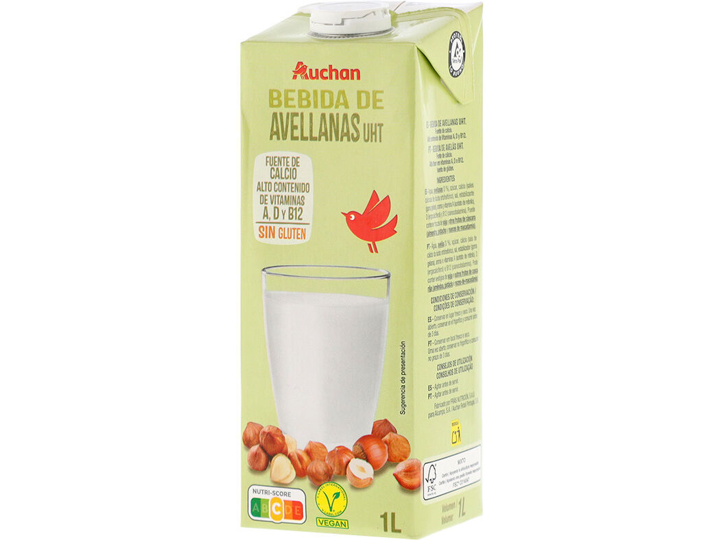 BEBIDA AVEL&Atilde; UHT AUCHAN SEM GL&Uacute;TEN 1L image number 1