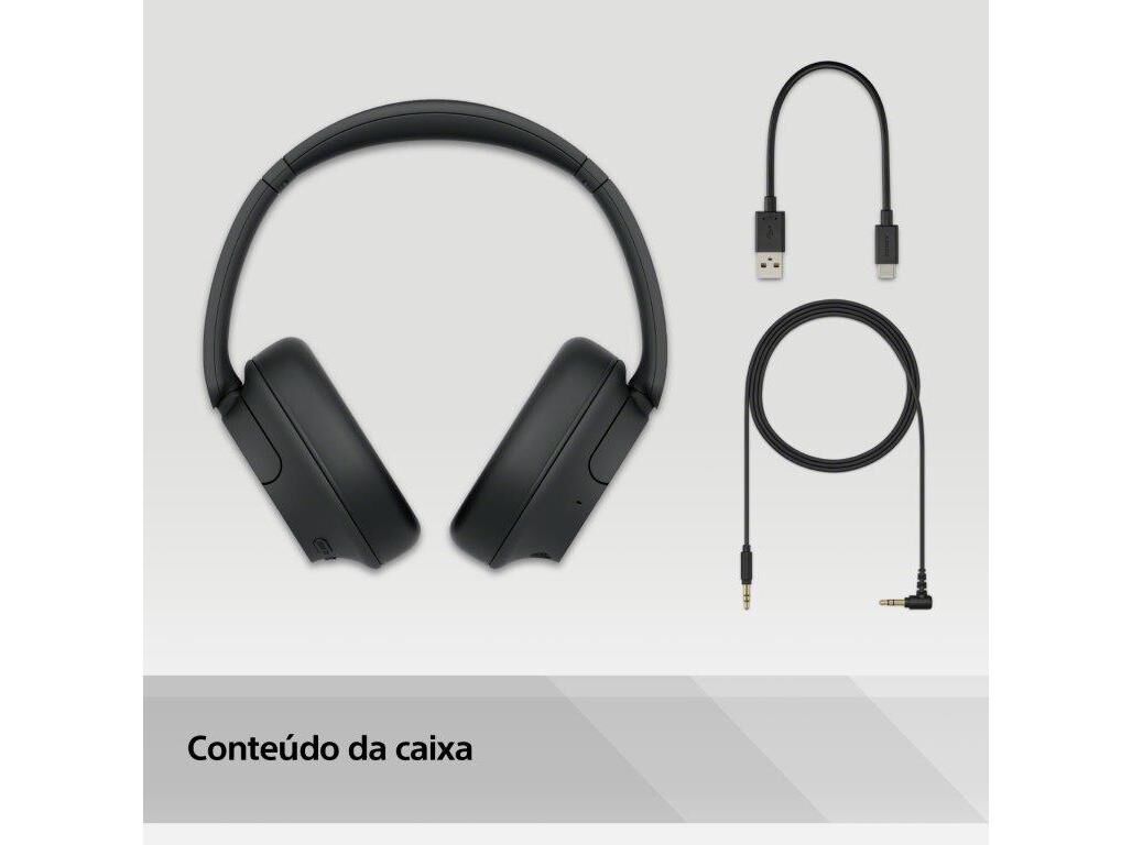AUSCULTADORES SEM FIO SONY WHCH720NB PRETO image number 10