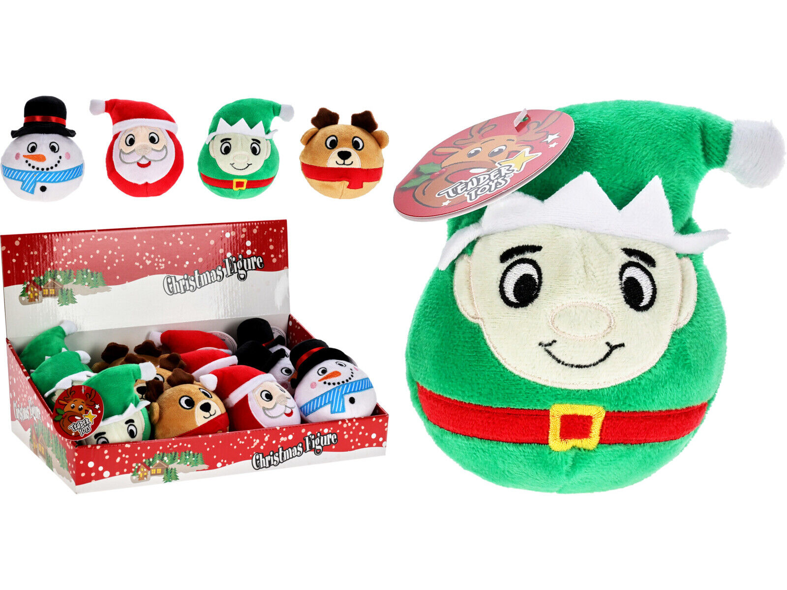 BRINQUEDO C&Atilde;O DOGS COLLECTION BOLA NATAL 9X8X12CM MODELOS SORTIDOS image number 1