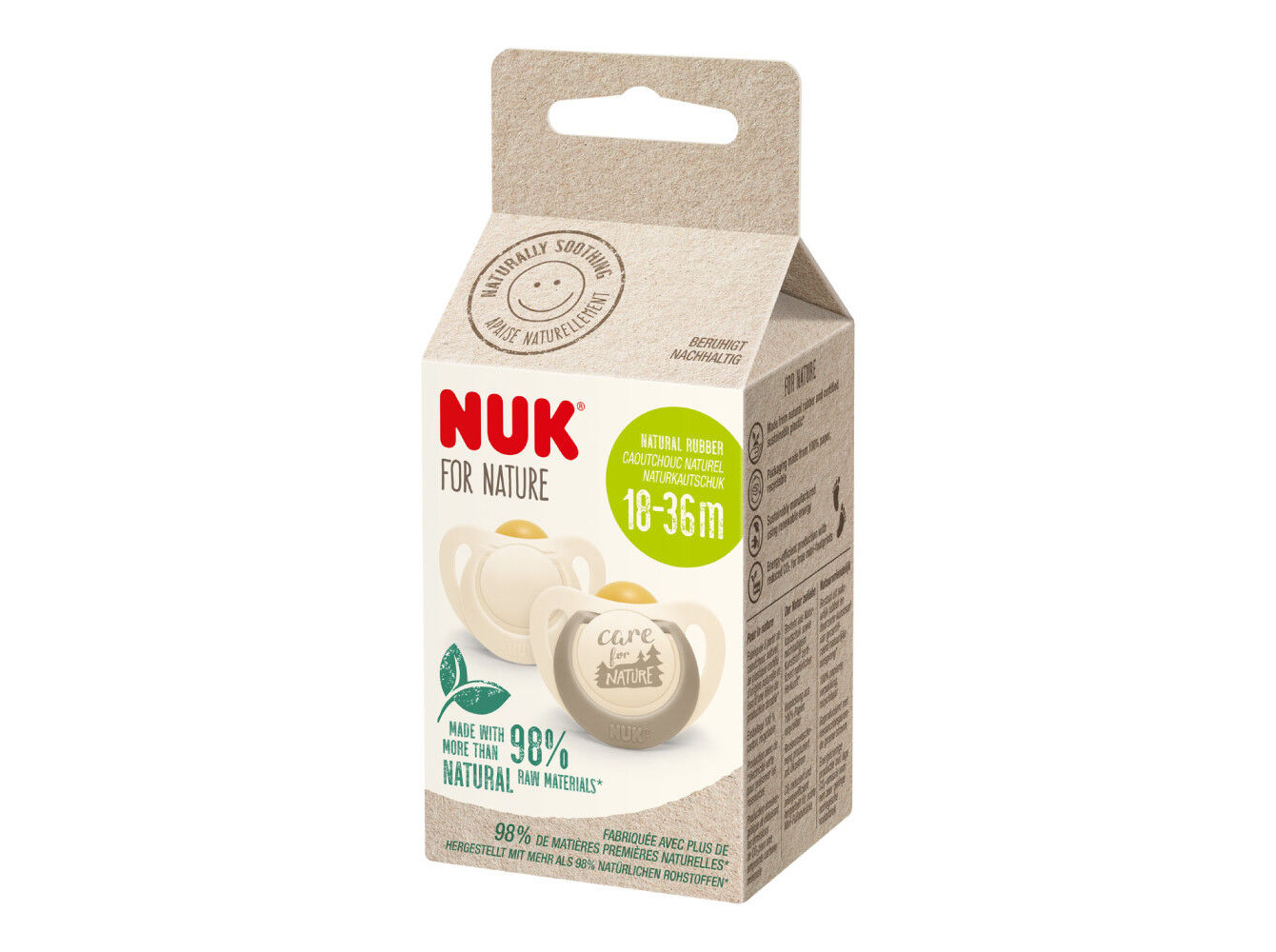 CHUPETA NUK FOR NATURE SIL CREME 2U +18M image number 0