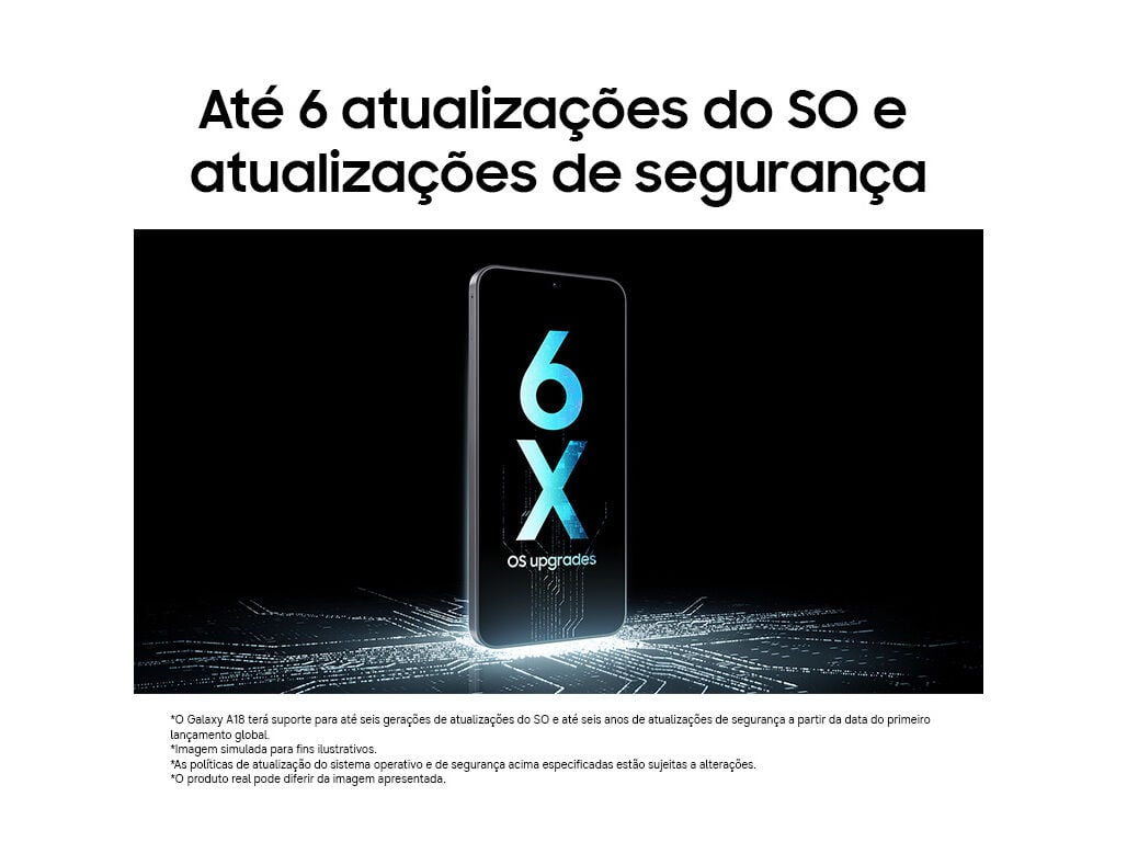 SMARTPHONE SAMSUNG GALAXY A18 PRATEADO 4/128GB image number 4