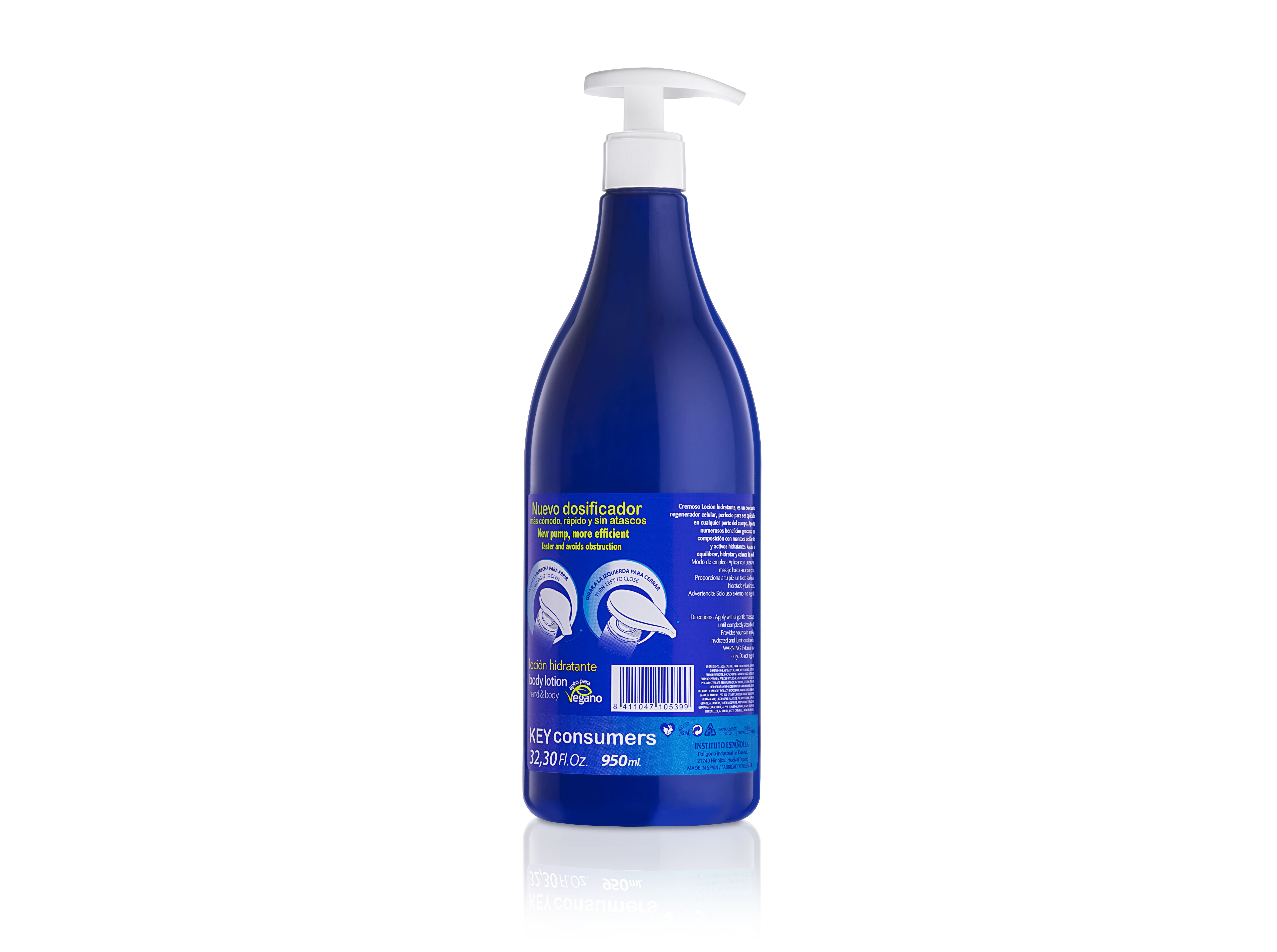 LO&Ccedil;&Atilde;O CORPORAL INSTITUTO ESPA&Ntilde;OL HIDRATANTE CREMOSO 950ML image number 1