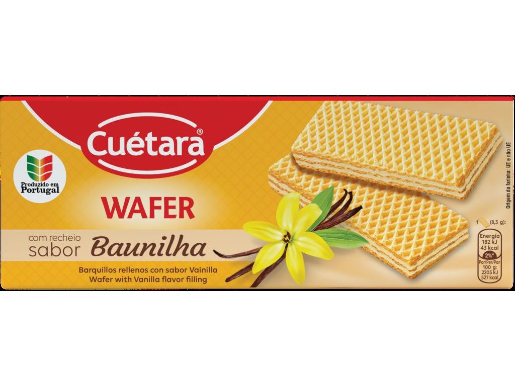 BOLACHA CU&Eacute;TARA WAFFER FRESH BAUNILHA 150G