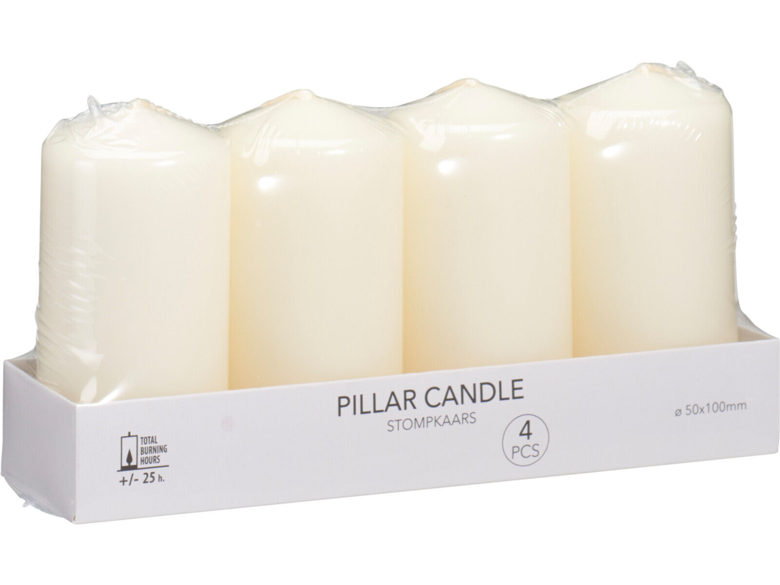 CONJUNTO DE 4 VELAS BRANCO image number 0