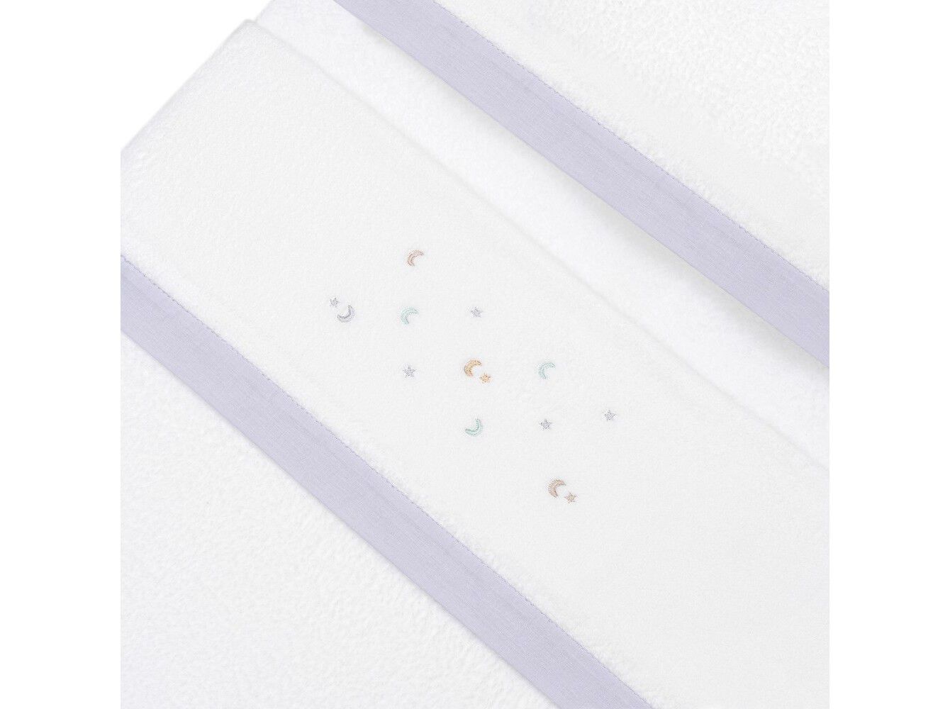 CONJUNTO DE LEN&Ccedil;OIS CAMA INTERBABY CORALINA BRANCO/CINZENTO image number 2