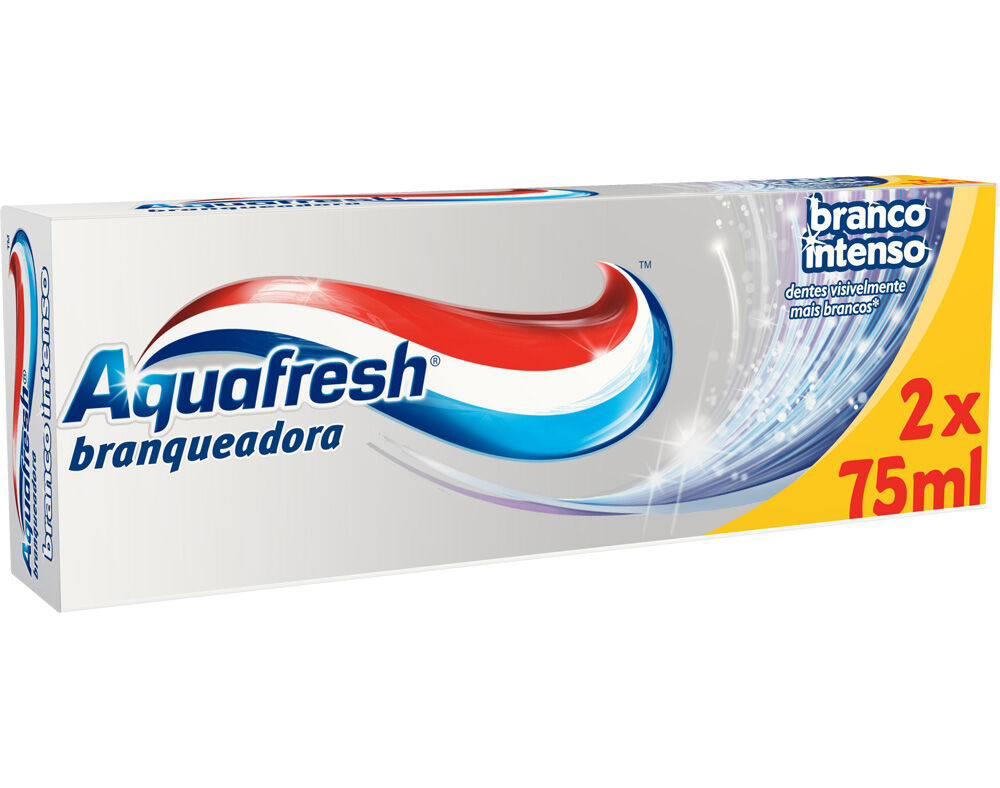 Pasta de Dentes Branco Intenso Aquafresh 2x75ml