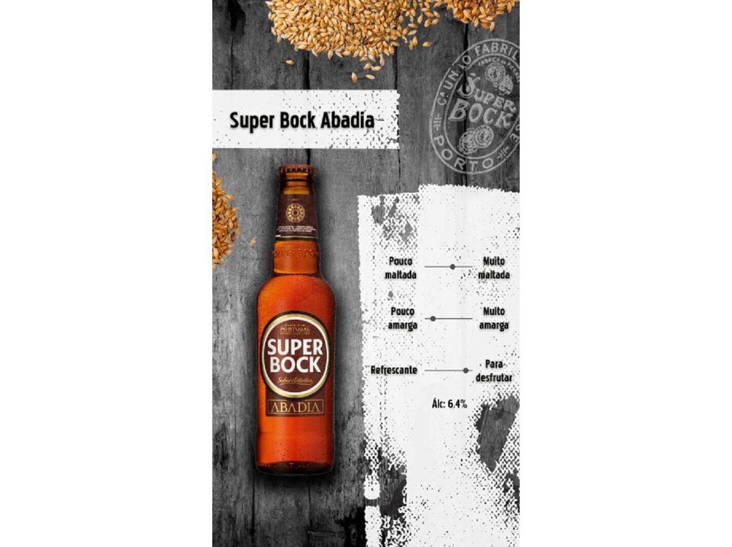 CERVEJA SUPER BOCK ABADIA COM &Aacute;LCOOL TARA PERDIDA 6X0.33L image number 1