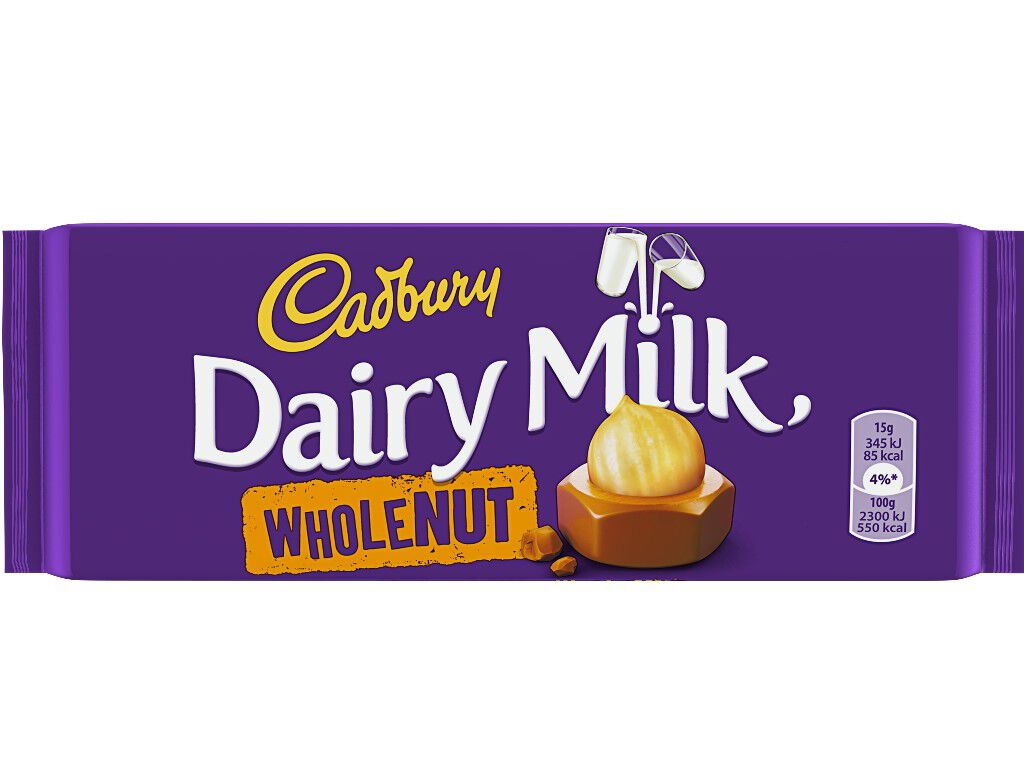 CHOCOLATE CADBURY DE LEITE WHOLENUT 120G image number 0