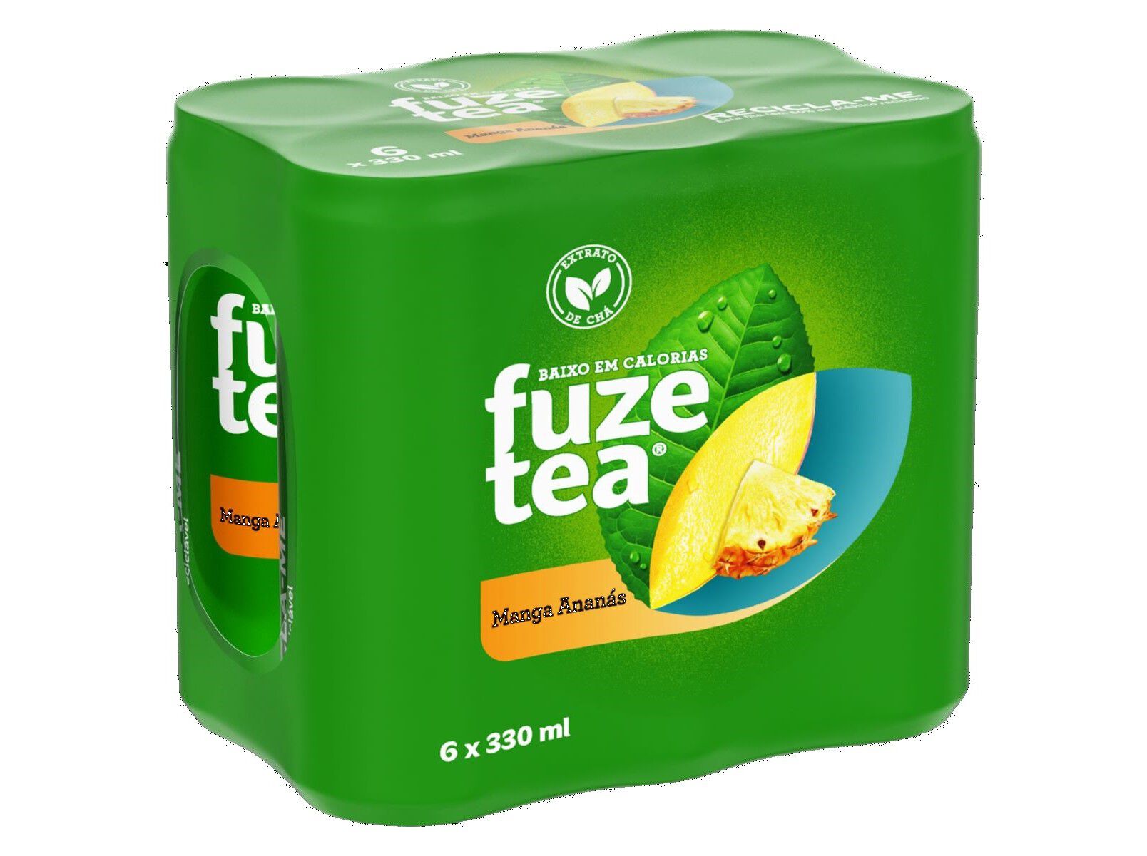 ICE TEA FUZE TEA MANGA ANANAS LATA 6X0.33L image number 1
