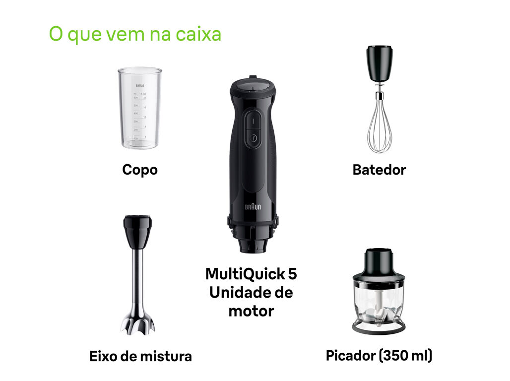 VARINHA COM ACESS&Oacute;RIOS BRAUN MQ50202M BK MINIPIMER 1000W image number 6