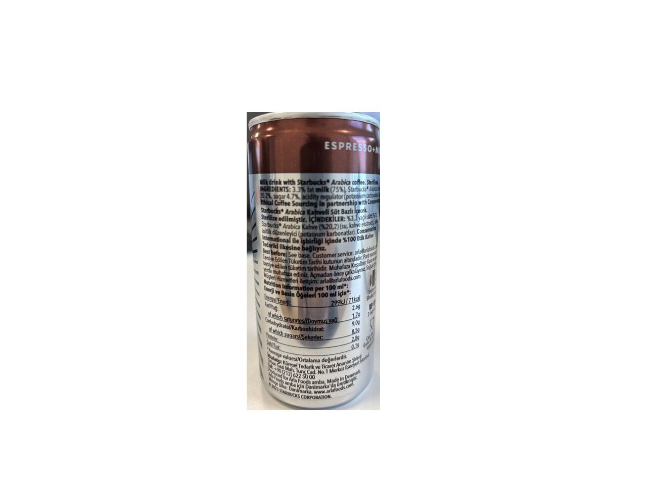 BEBIDA LACTEA STARBUCKS DOUBLESHOT ESPRESSO 200ML image number 1