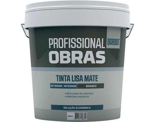 TINTA PROFISSIONAL OBRAS BARBOT EXTERIOR E INTERIOR LISA MATE BRANCO 15L image number 0