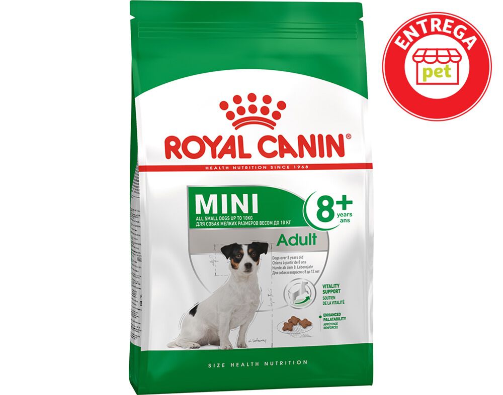 RA&Ccedil;&Atilde;O C&Atilde;O ROYAL CANIN MINI ADULT +8 4KG image number 1