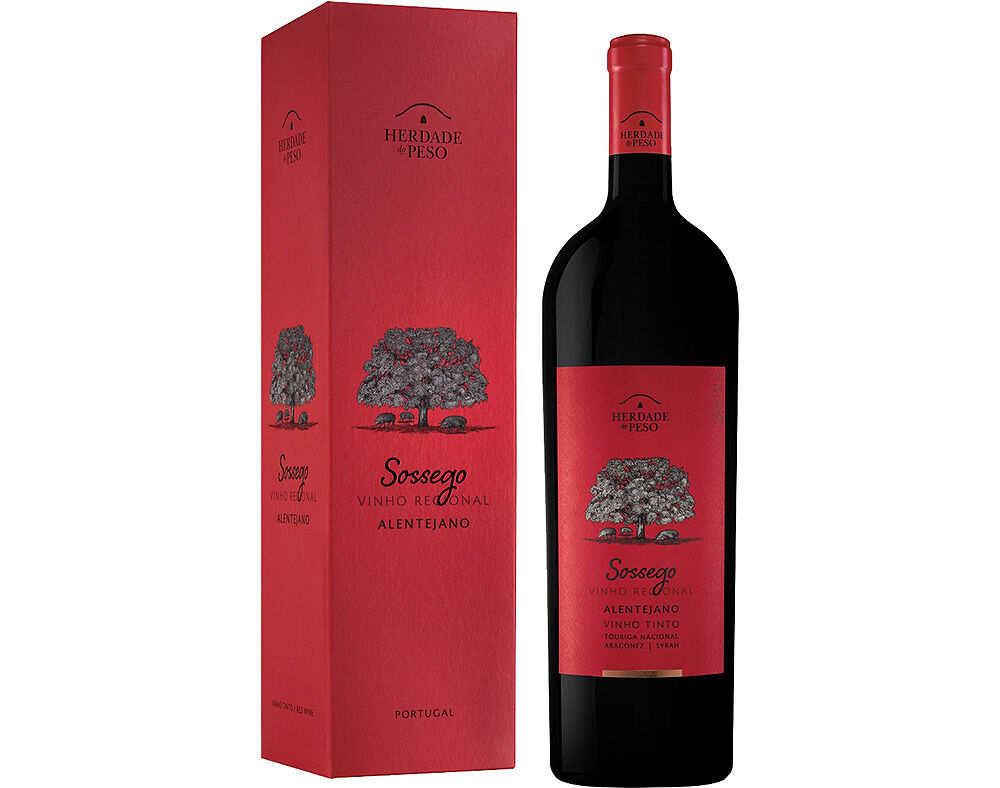 VINHO TINTO SOSSEGO ALENTEJO 1.5L image number 0